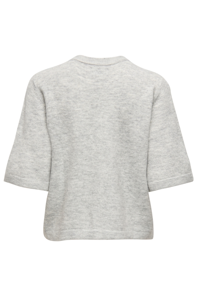 ONLCAMILLA S/S CARDIGAN KNT NOOS 15348772 LIGHT GREY MELANGE